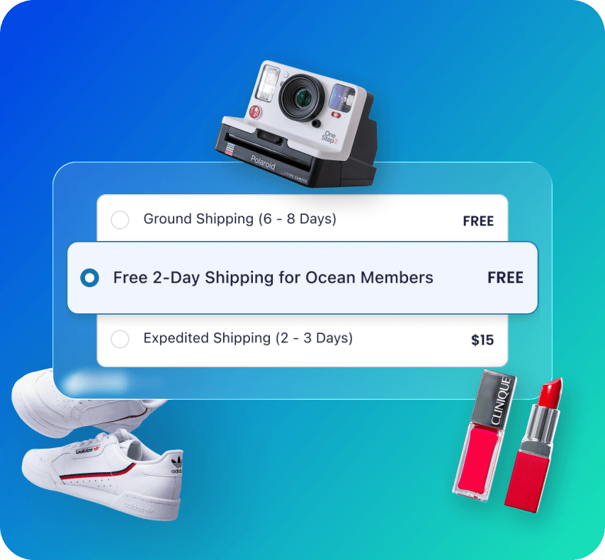 Ocean shipping options - Free 2-Day Shipping for Ocean Members
